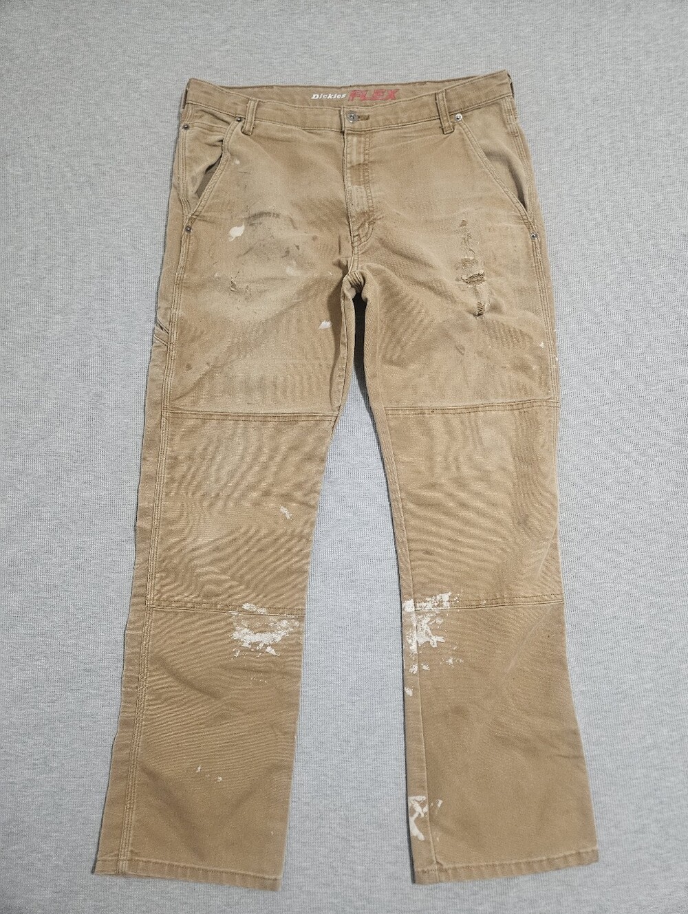 Dickies double knee Flex Carpenter Pants Size 36" Distressed
